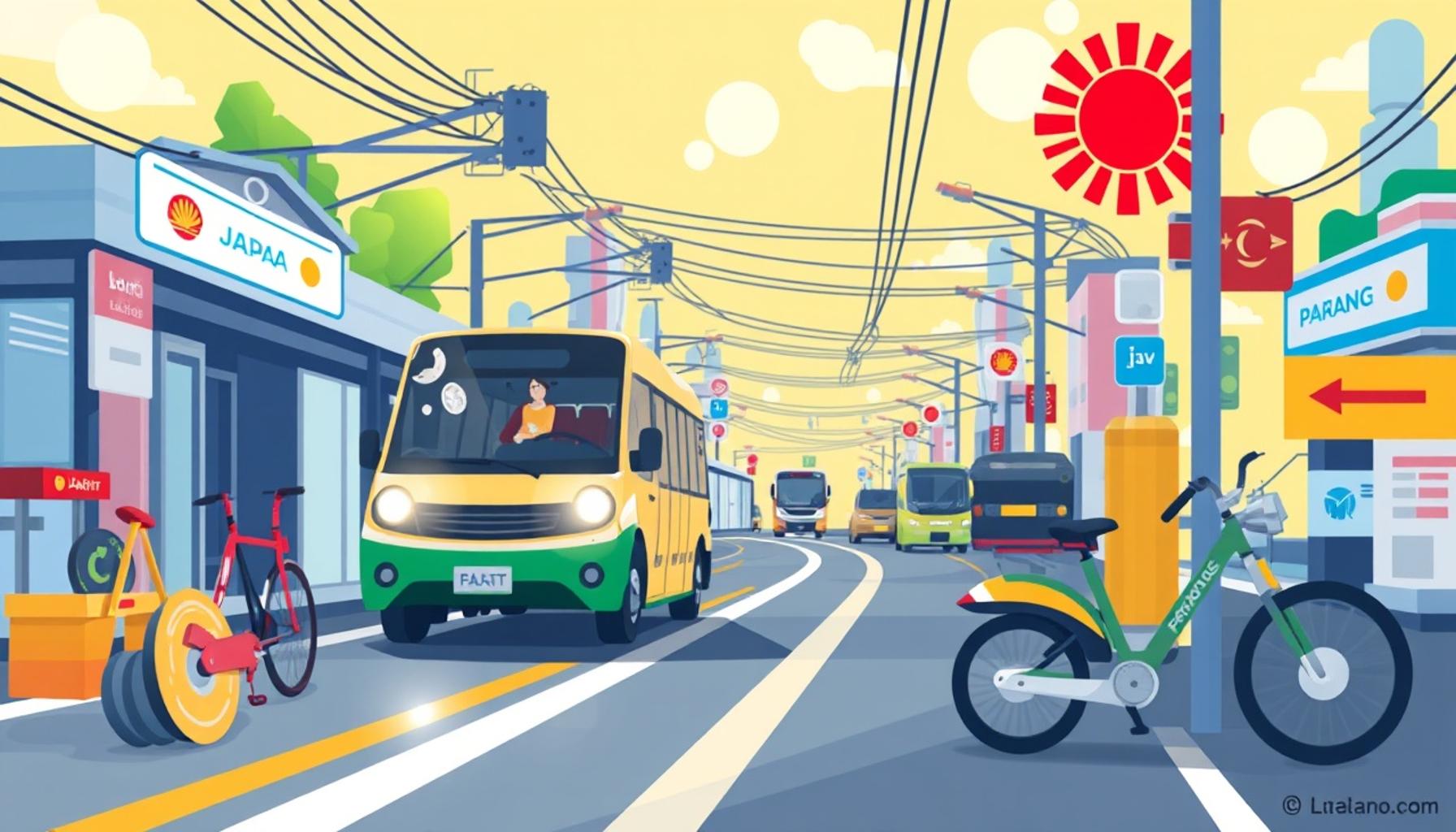 持続可能な移動の革新：日本の交通の未来